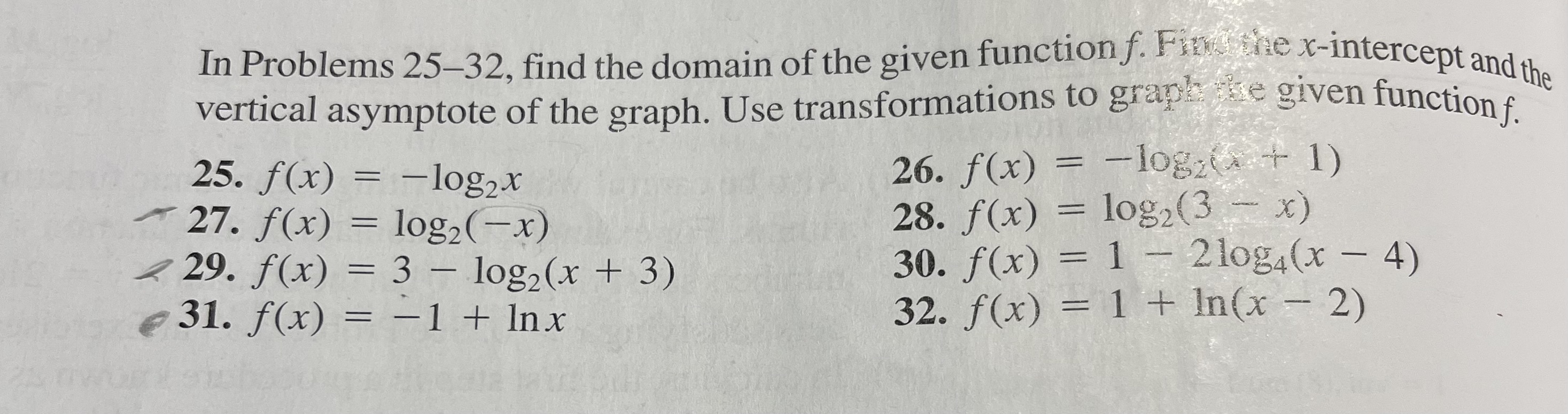 SOLVED: In Problems 25-32, find the domain of the given function f. Fin ...