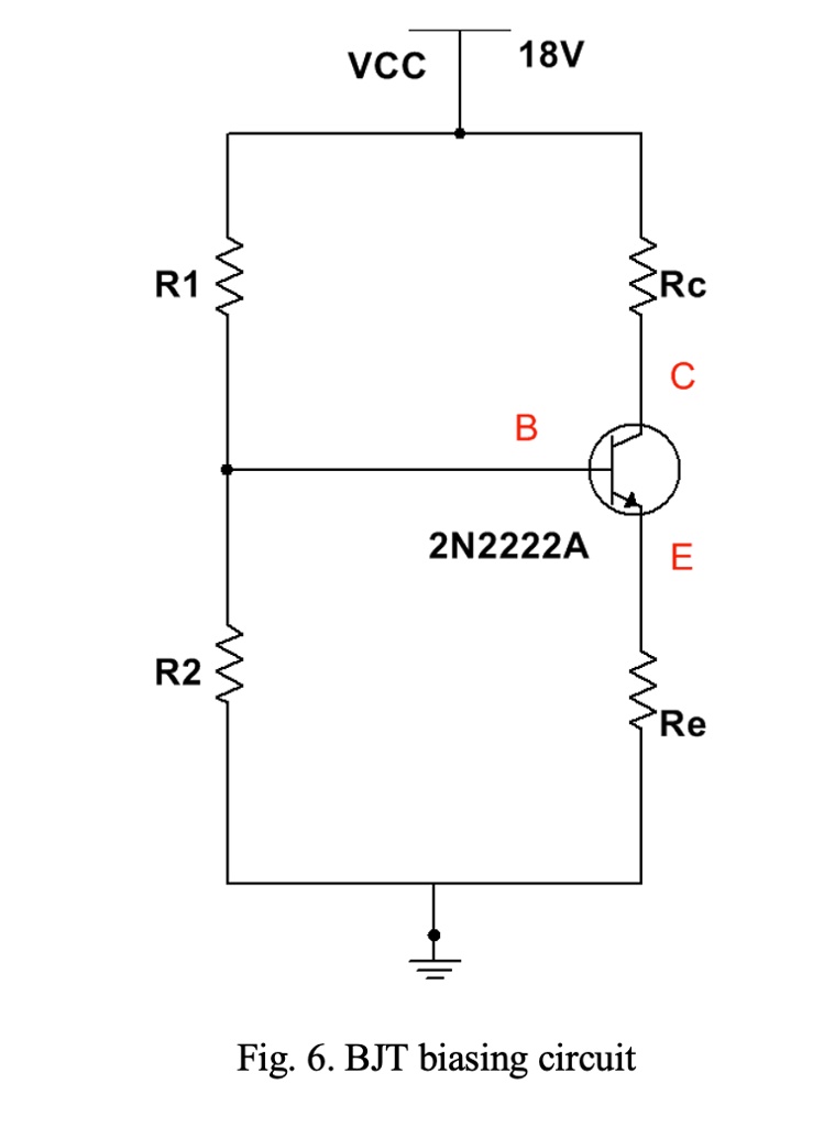 SOLVED Post Lab Task Design of a BJT Biasing Circuit (Amplifier) With