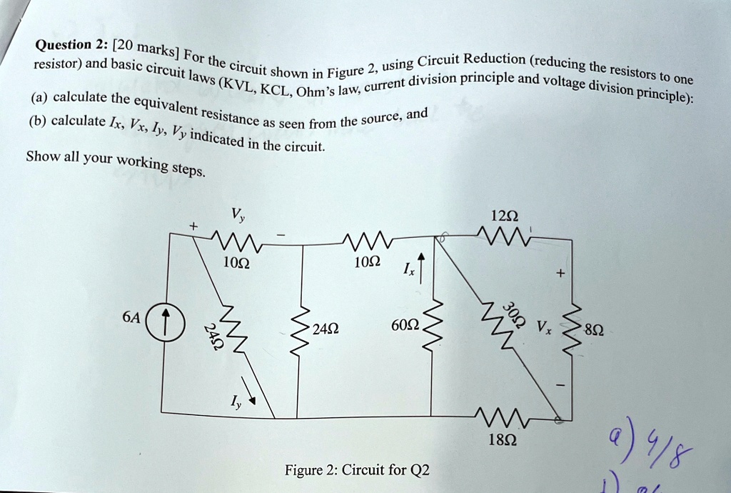 question 2 20 marks for the circuit shown in figure 2 using circuit ...