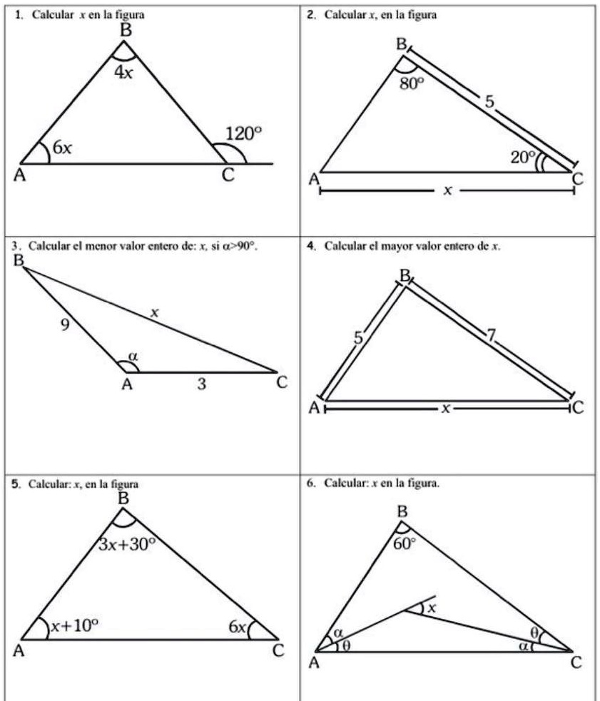 SOLVED: calcular x en la figura Calcular x en la figura B Calcular 1 ...