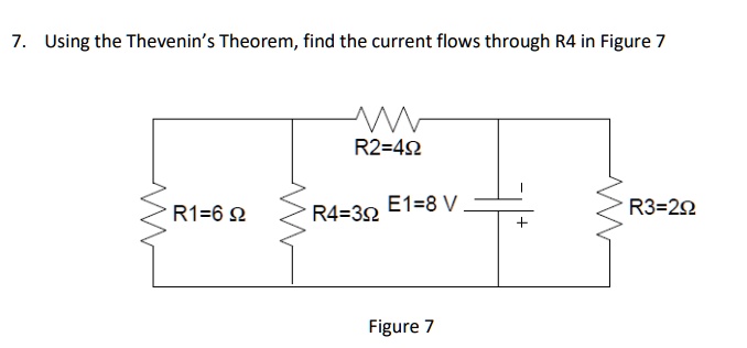 Solved Using Thevenins Theorem Find The Current That Flows Through