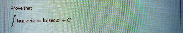 prove that tan d inlsec z c 01966