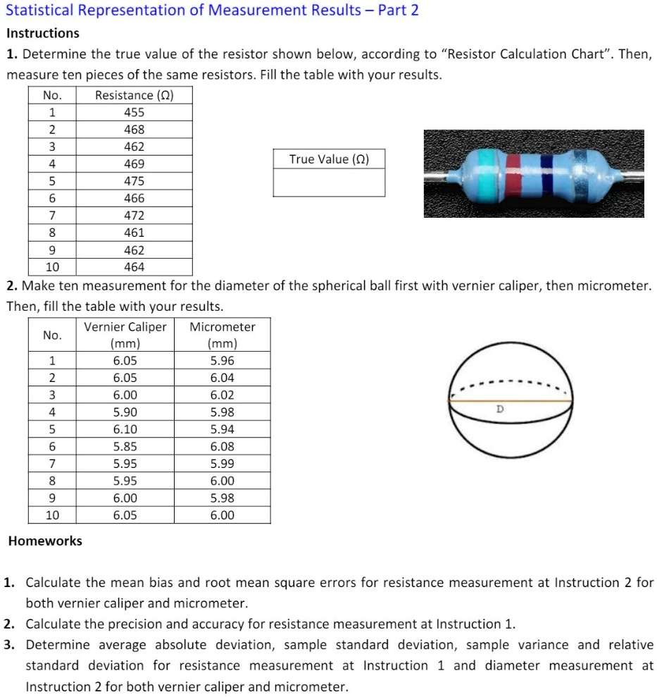 SOLVED Statistical Representation of Measurement Results Part 2