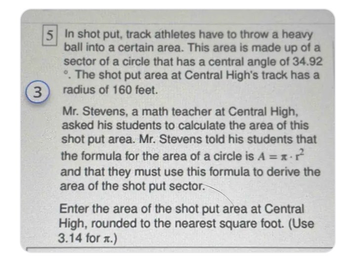 SOLVED 5 In shot put, track athletes have to throw a heavy ball into a