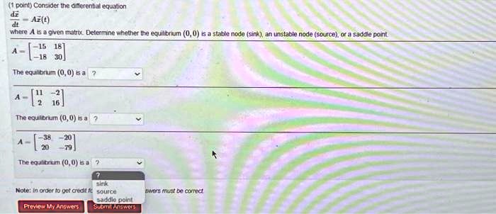 SOLVED: 1point Consider the differential equation dA/dt = pA, where A ...