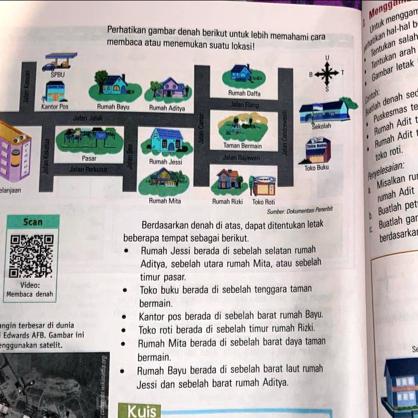 SOLVED: Kuis A.pasar Dari Rumah Mita B.sekolah Dari Toko Buku C.rumah ...