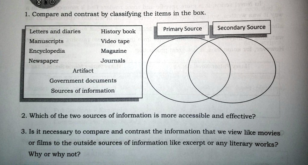 compare and contrast report