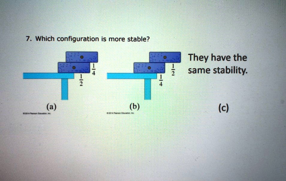 7 which configuration is more stable they have the same stability c 95896