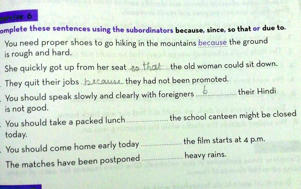 Complete the with for or since. Complete the with for or since