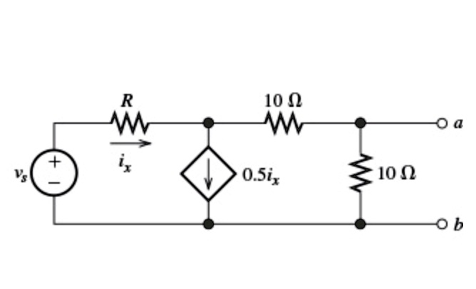 SOLVED: Consider the circuit shown in Figure below . Suppose that R = 4 ...