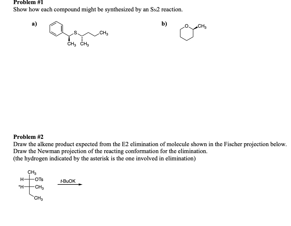 SOLVED: Problem #I Show how each compound might be synthesized by an ...