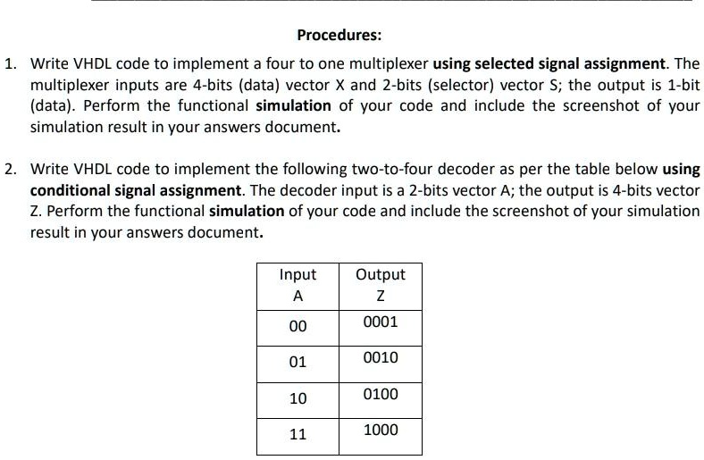 vhdl 2008 assignment