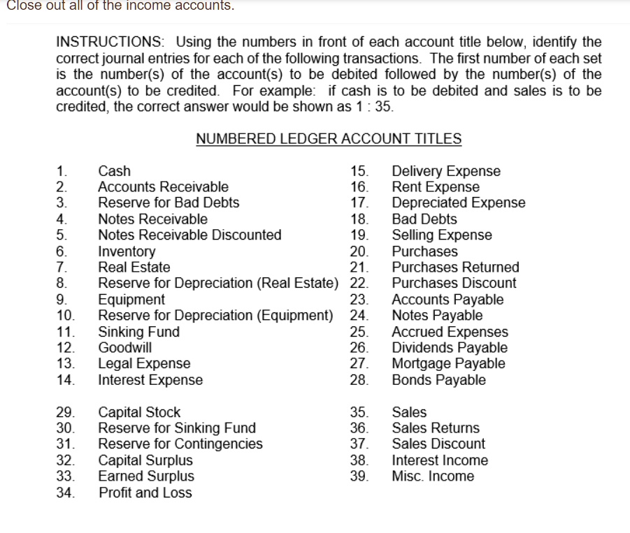 SOLVED How to close out all of the accounts? INSTRUCTIONS