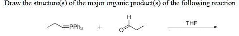 SOLVED: Draw the structure(s) of the major organic product(s) of the ...