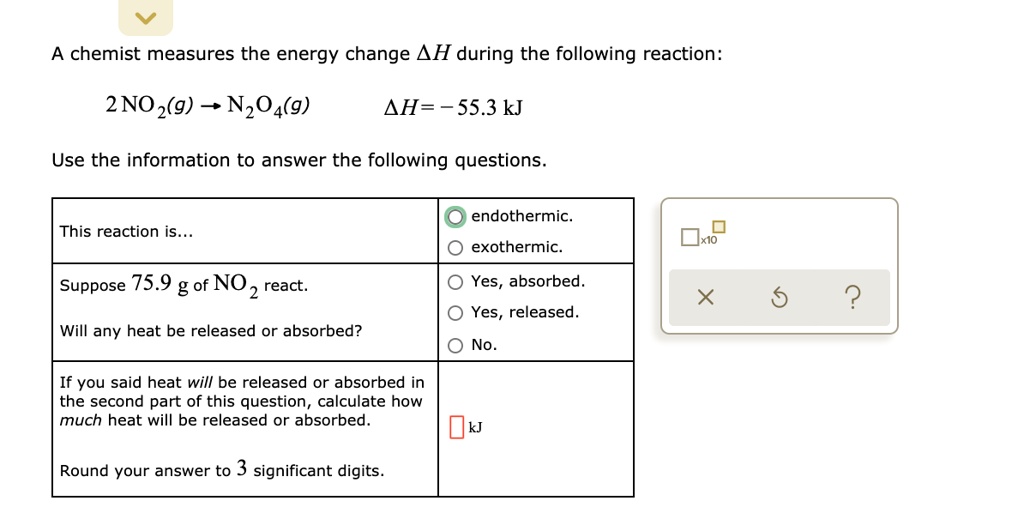 solved-a-chemist-measures-the-energy-change-h-during-the-following