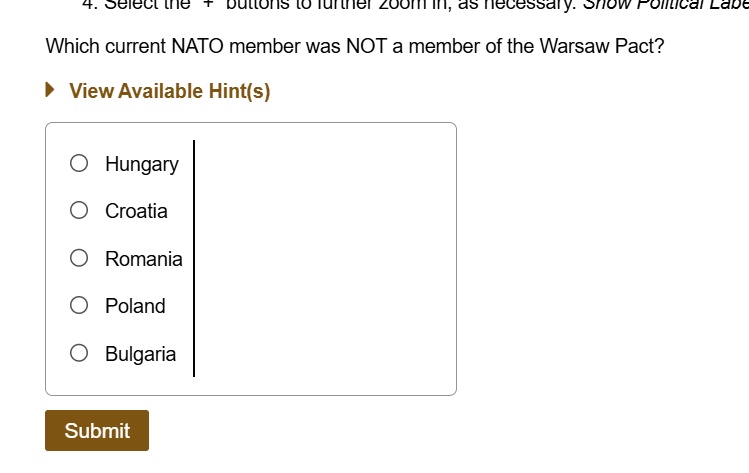 which current nato member was not a member of the warsaw pact hungary croatia romania poland bulgaria 36612