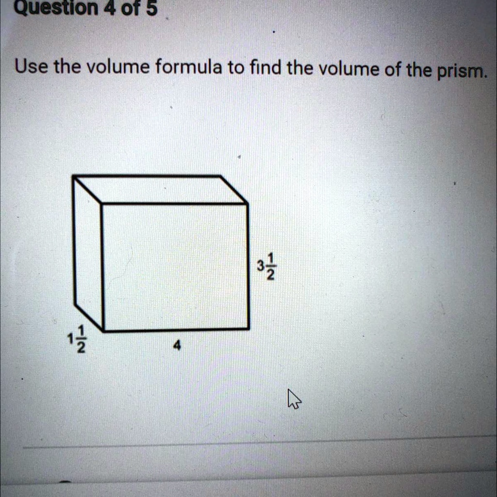 Volume Units Question use the volume formula to find the volume of the prism a 21 cubic units ...