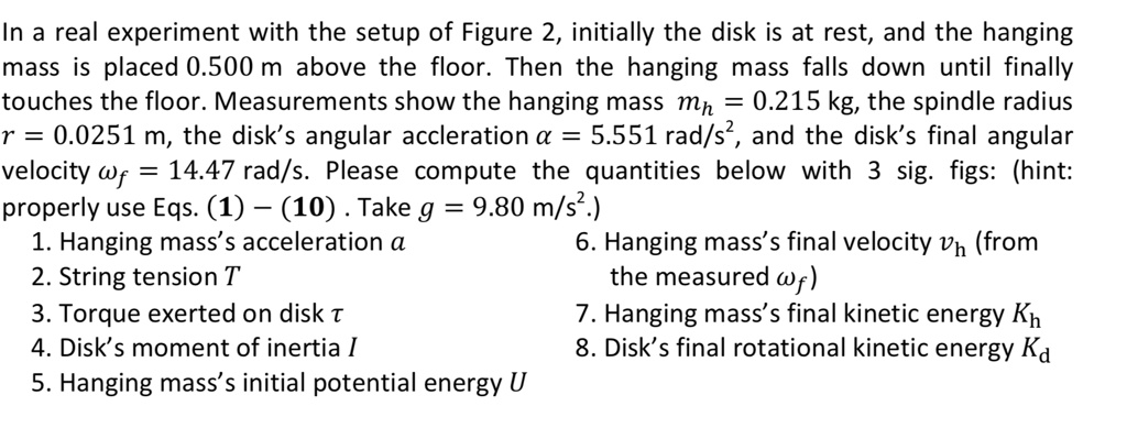 SOLVED: In a real experiment with the setup of Figure 2, initially the ...