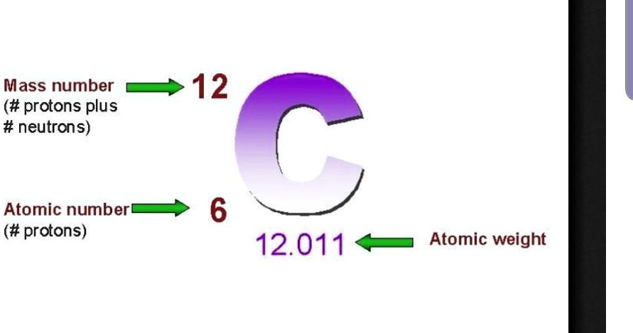 the atomic mass is equal to the number of protons plus
