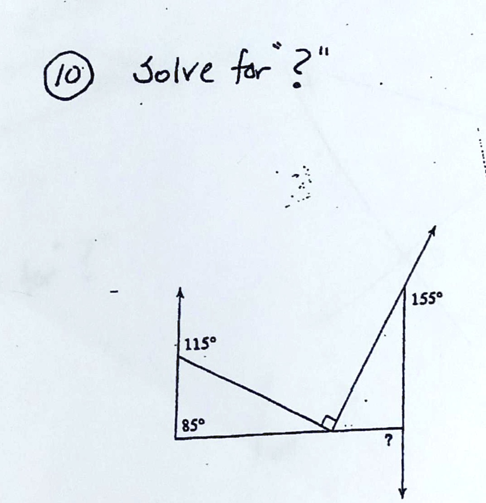 Solve for ?̈115^∘85^∘155^∘