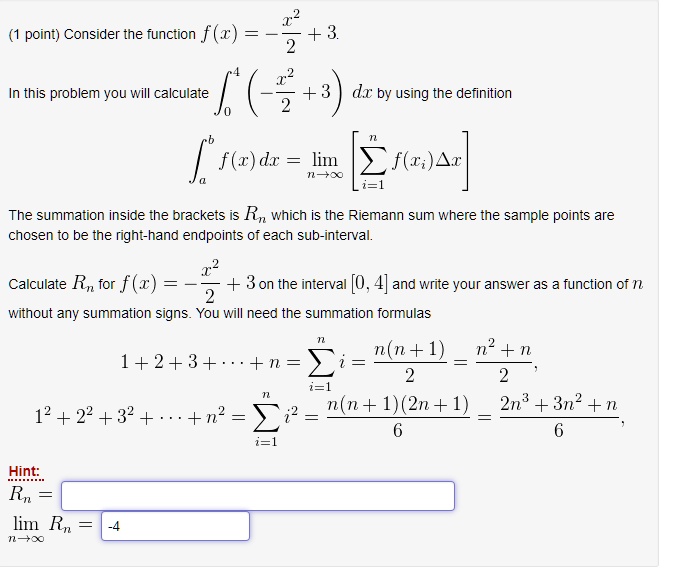 SOLVED r2 point) Consider the function f(z) 2 +3 In this problem you