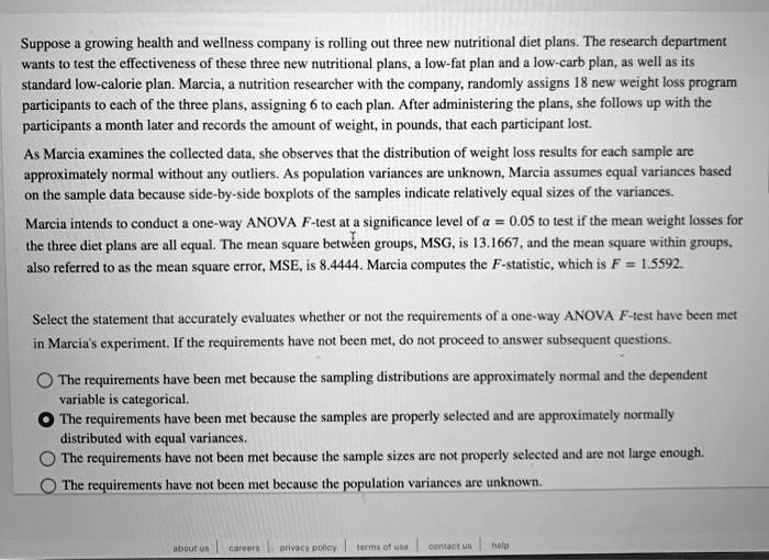 Suppose a growing health and wellness company is rolling out three new