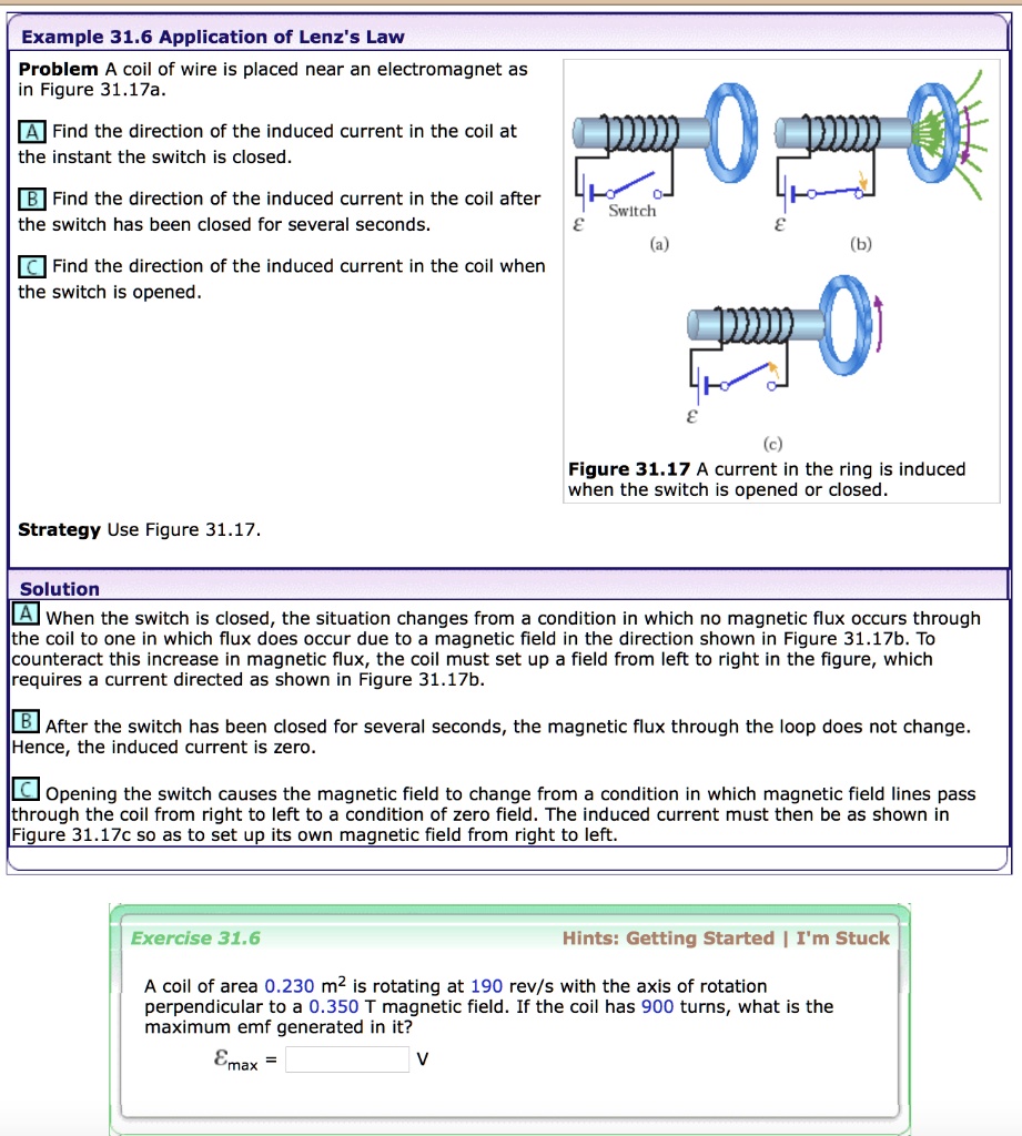 Which of the following law is used to determine the direction of the induced current in a loop of wire placed in a changing magnetic field?