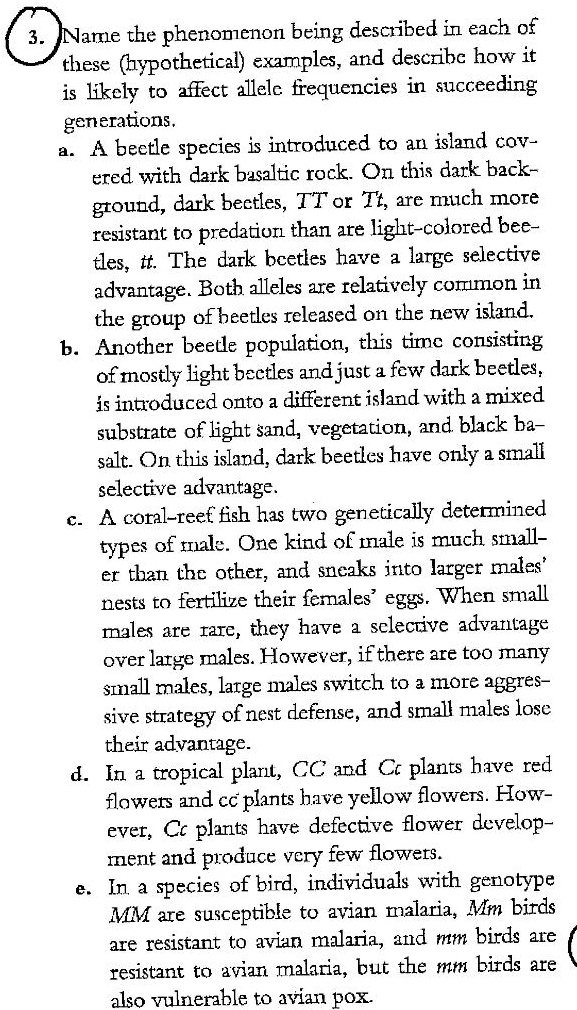 [GET ANSWER] iame the phenomenon being described in each f these ...
