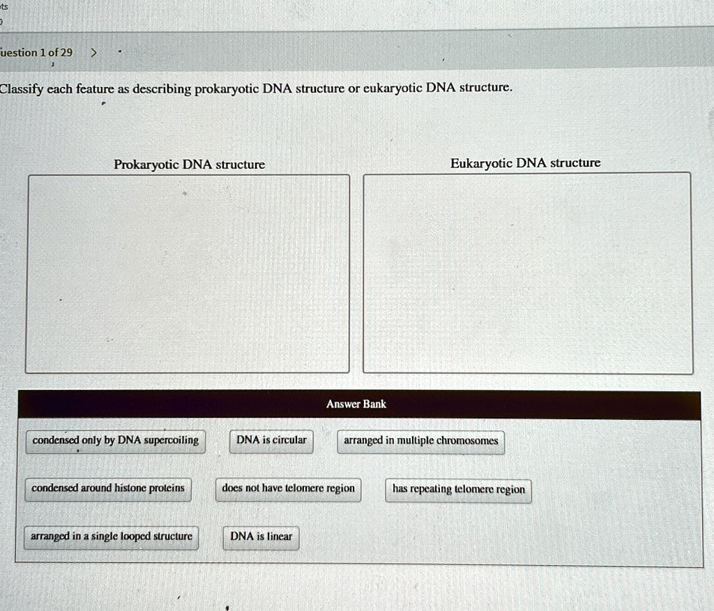 [GET ANSWER] question 1 of 29 classify each feature as describing ...