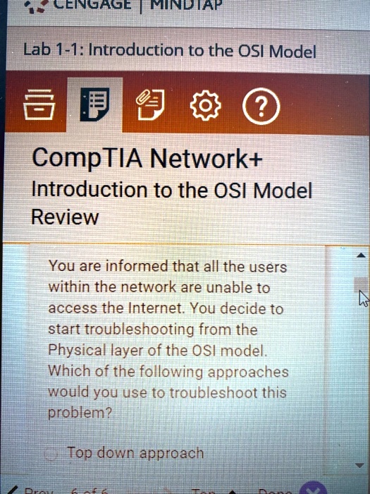 SOLVED: Lab 1-1Introduction to the OSI Model CompTIA Network+ ...
