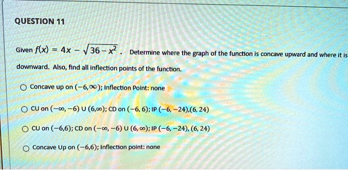 solved-question-11-given-f-x-4x-v36-x2-determine-where-the-graph