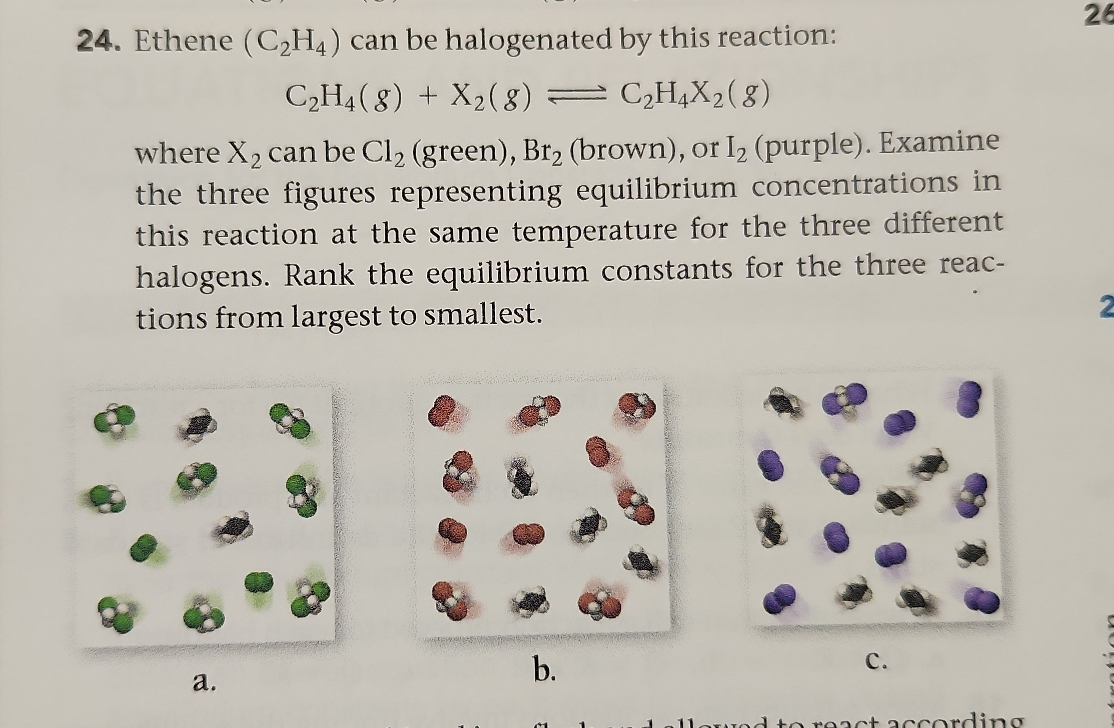 SOLVED 24. Ethene C2H4 can be halogenated by this reaction