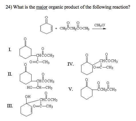 Solved: What Is The Major Organic Product Of The Following Reaction 