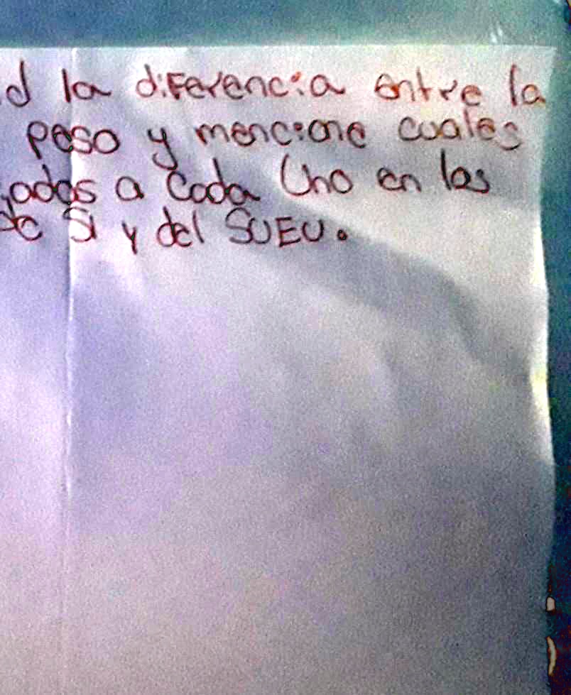 SOLVED: indique con claridad la diferencia entre la masa de un objeto y ...