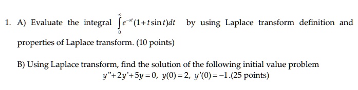 SOLVED: A) Evaluate the integral jc