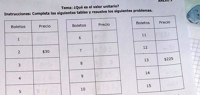 SOLVED: DOY CORONA AL QUE ESTE BIEN Tema: 2Qué es el valor unitario
