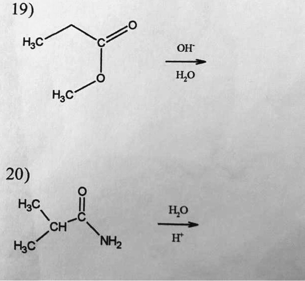 SOLVED: 19) Hyc OH HO H3C 20) Hsc CH" H3c HO H NHz