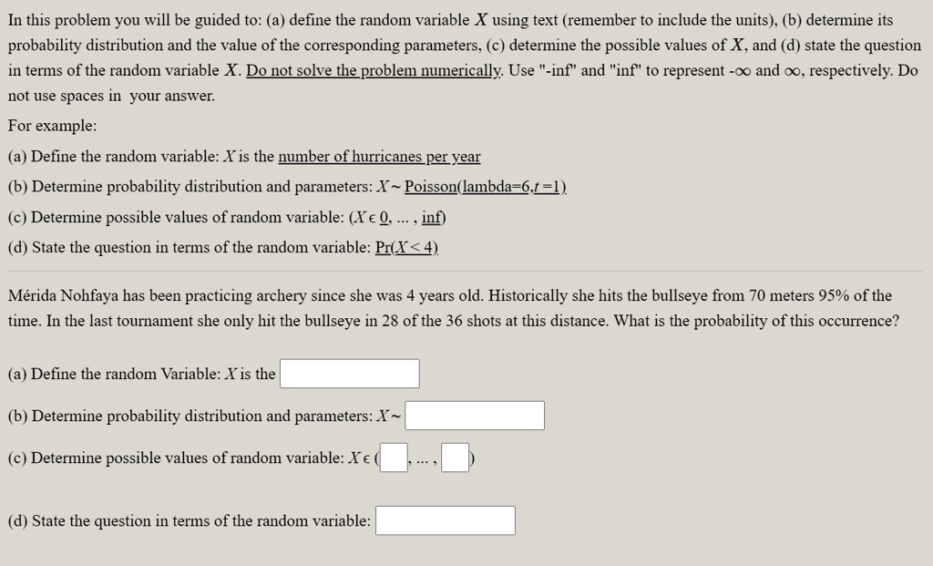 SOLVED: In this problem you will be guided to: (a) define the random ...