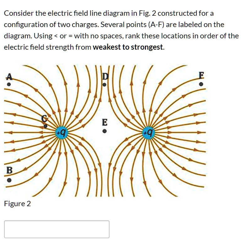 SOLVED Consider the electric field line diagram in Fig 2 constructed