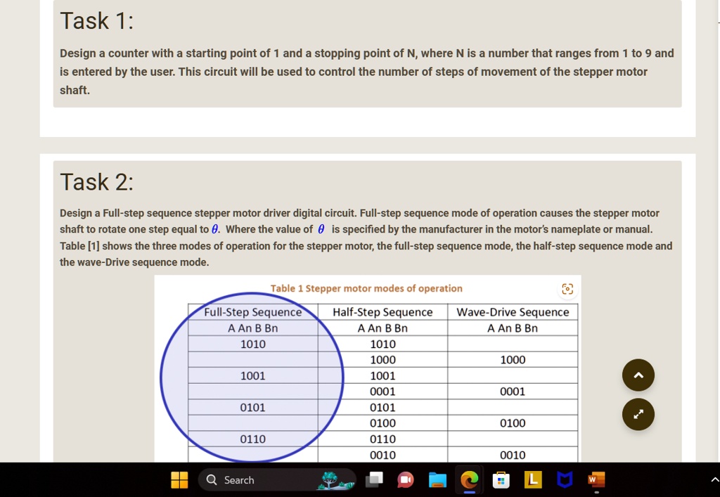 Task 1: Design a counter with a starting point of 1 and a...