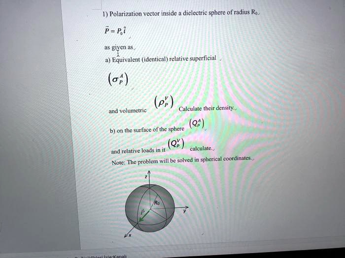 1 polarization vector inside a dielectric sphere of radius r ppi as ...