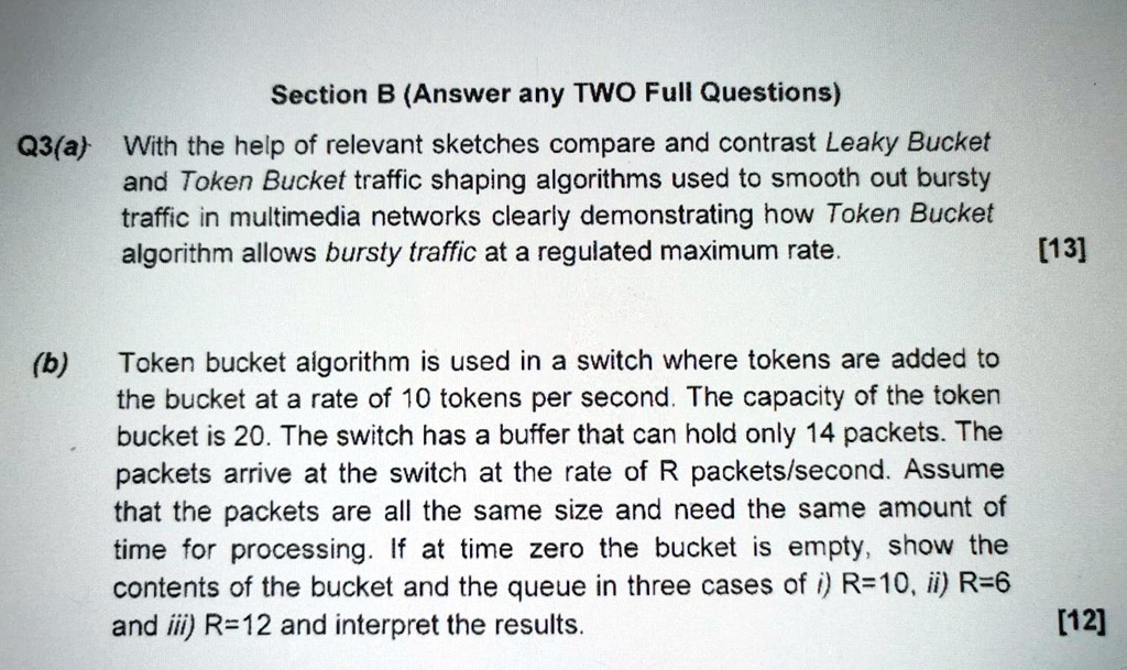 SOLVED Text Section B (Answer any TWO Full Questions) Q3(a) With the