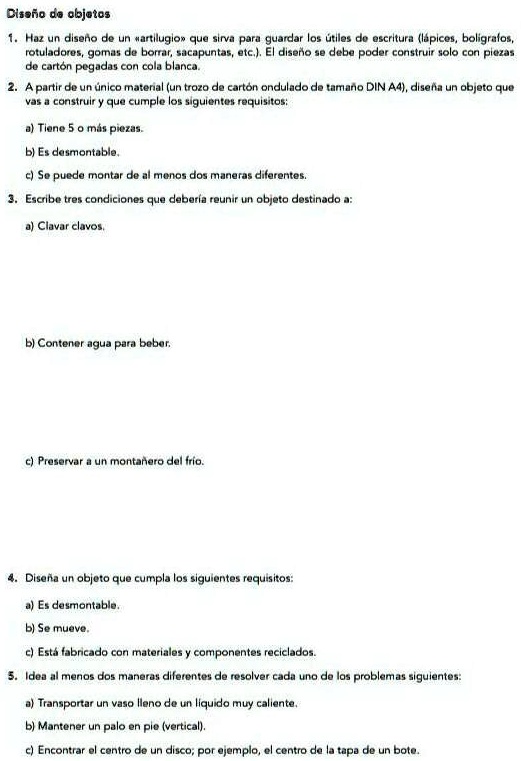 necesito el 3 y el 5 resultos por favor clseho d0 objotos haz diseno de un artllugion grv par quardar los ullles ou oscritura lupices boligralos rotuladoros goinds de bonaf sucapuntas etc di 92567