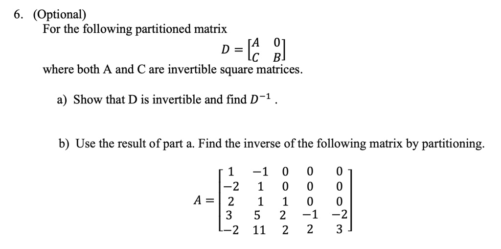 show that b is the inverse of a in matrix 2 2