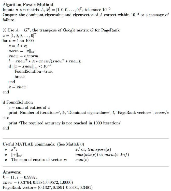 VIDEO solution: I need help coding this in MATLAB, please help ...