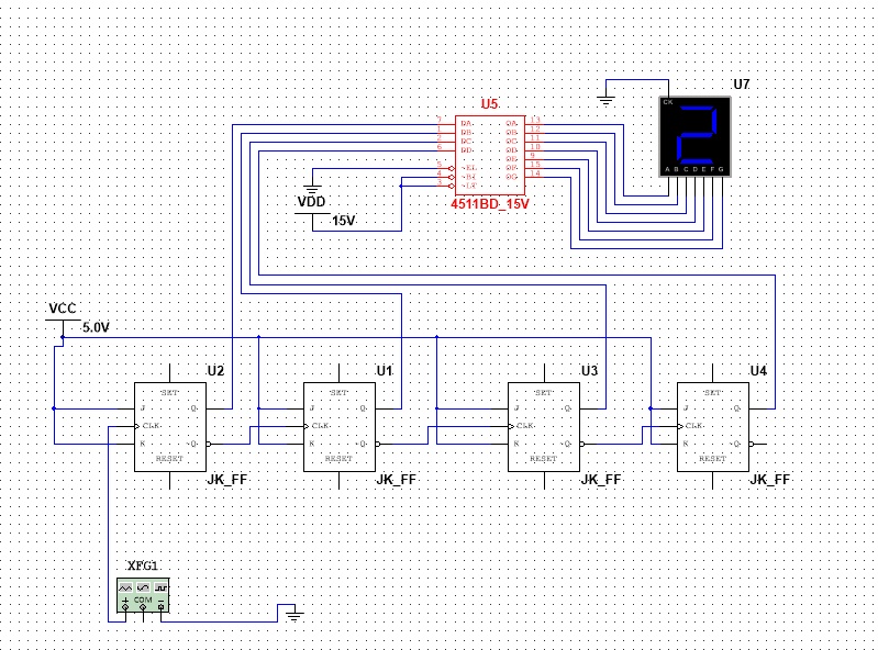 SOLVED: a) Explain how can you convert the above up counter circuit ...