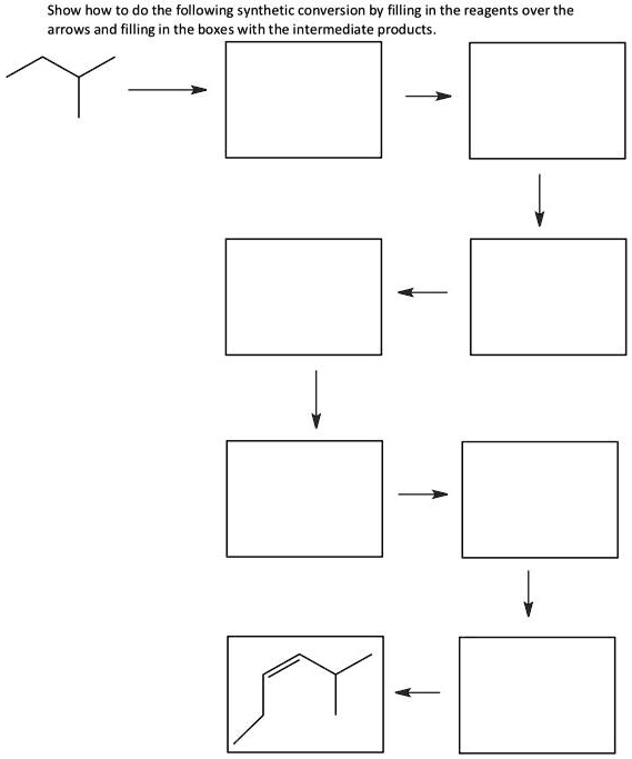 show how to do the following synthetic conversion by filling in the ...