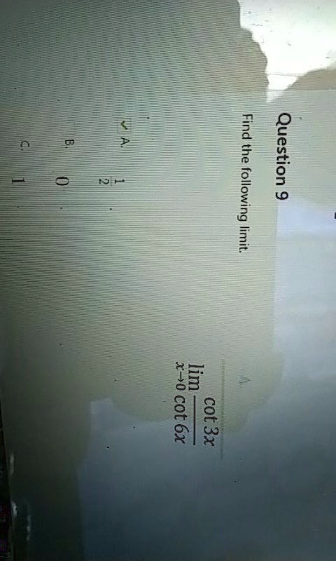 find the question following 9 limit 35 cotaz 40094