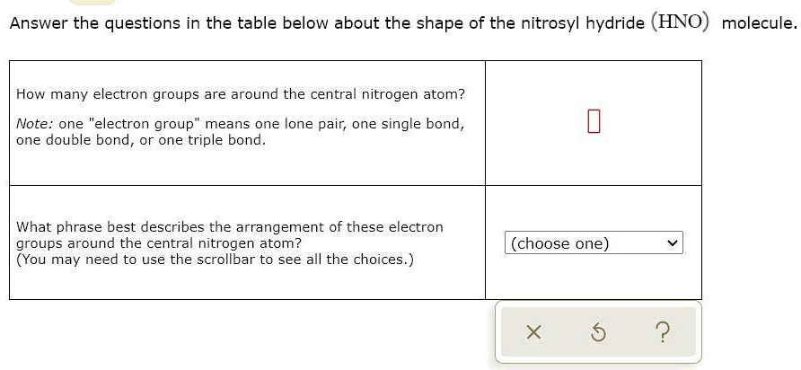 hno lewis structure shape