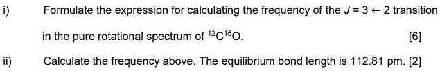 SOLVED: Formulate the expression for calculating the frequency of the J ...